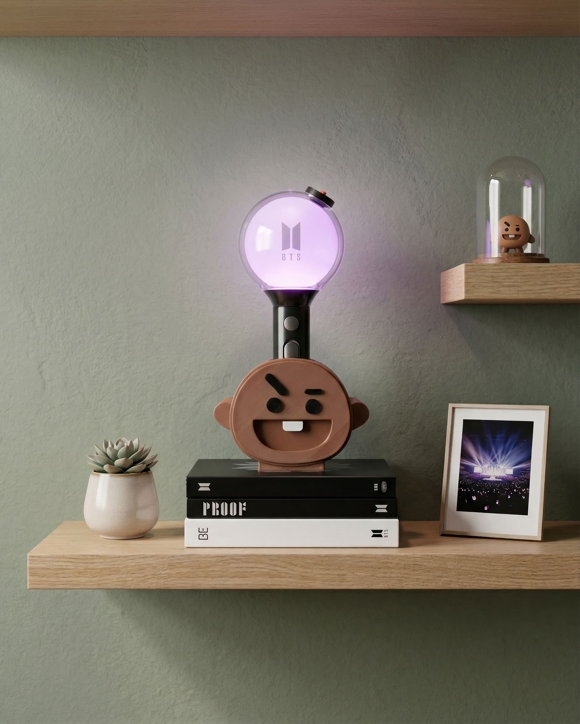 Soporte Lightstick BTS: Shooky (Suga) – Edición Coleccionista