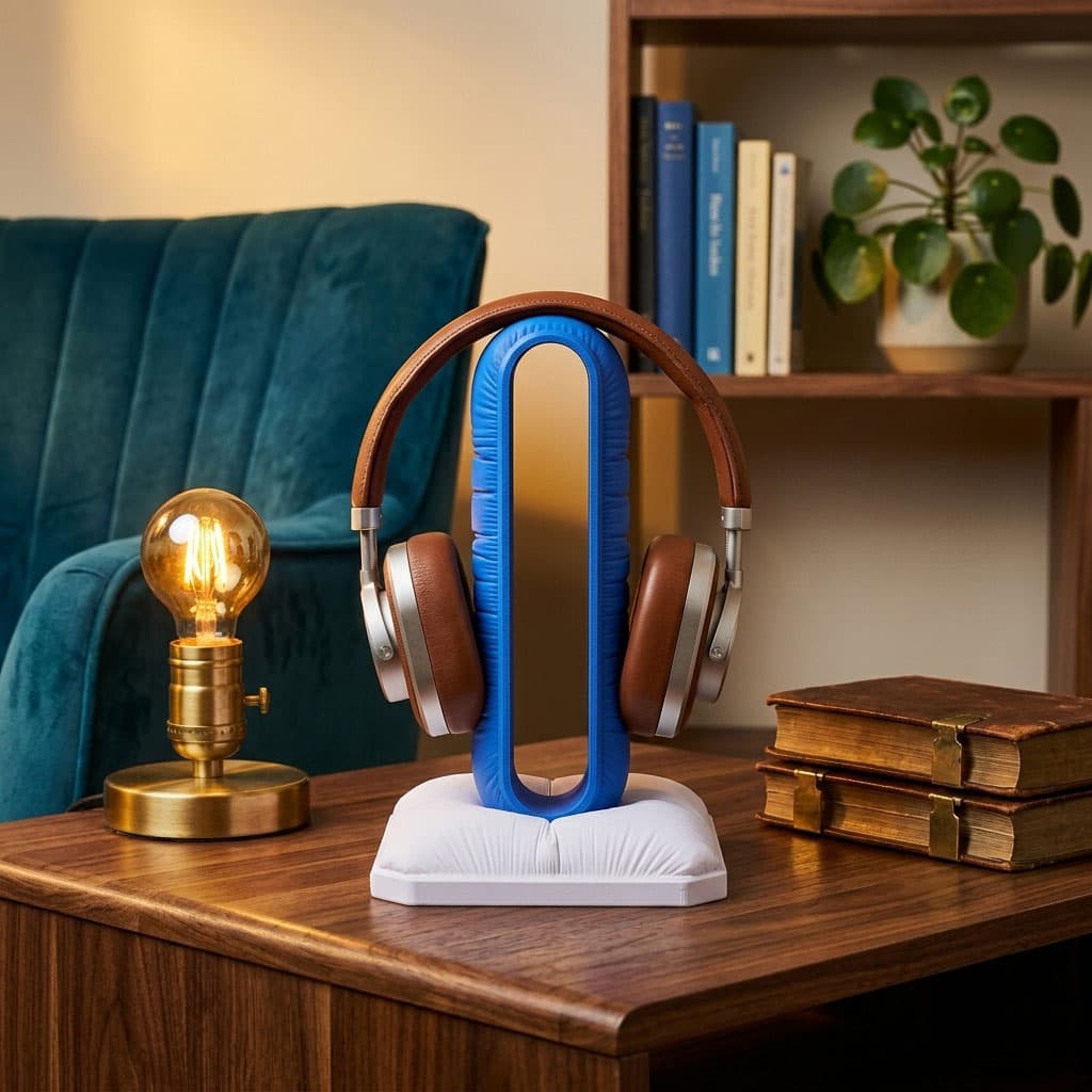 Soporte para Audífonos - Edición Azul Acolchado